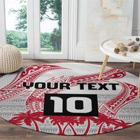 Cook Islands Marathon 2025-Pursuit in Paradise Round Carpet Red Color