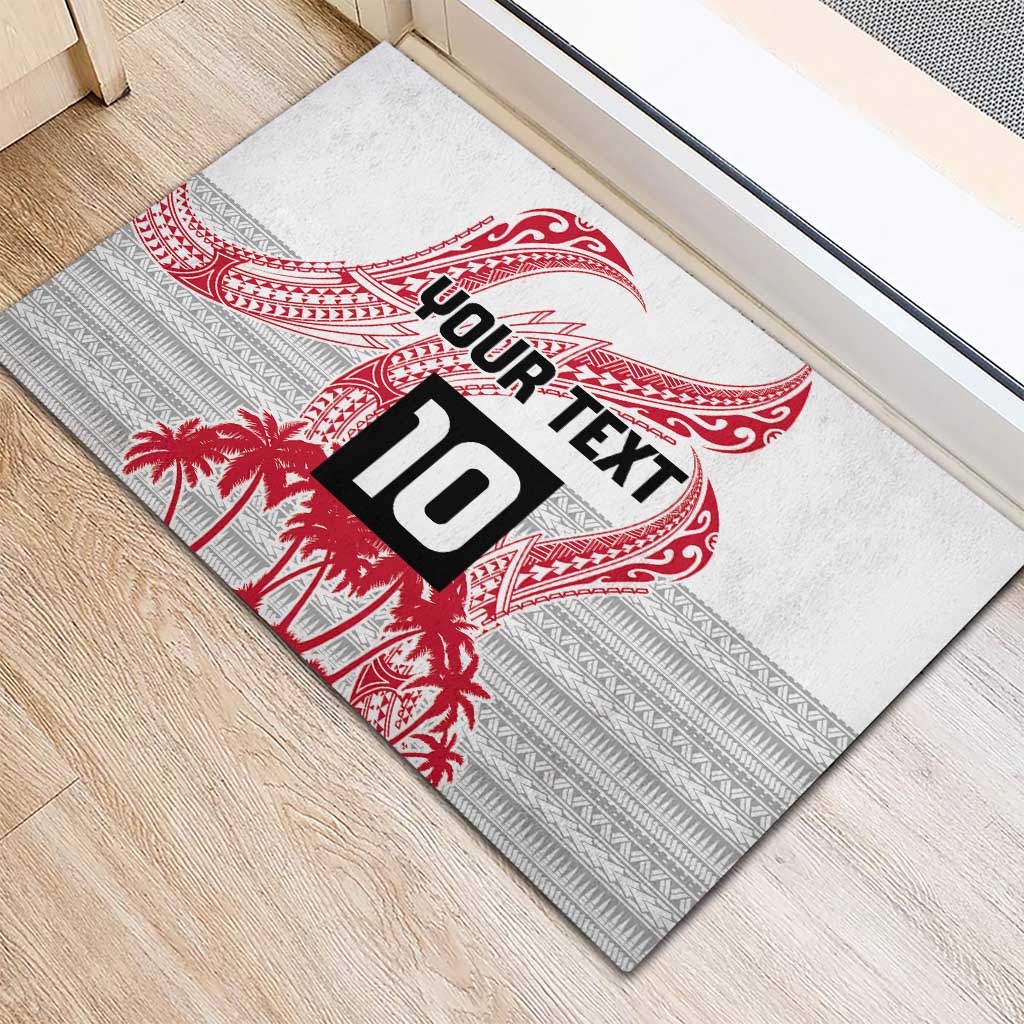 Cook Islands Marathon 2025-Pursuit in Paradise Rubber Doormat Red Color LT03 - Polynesian Pride