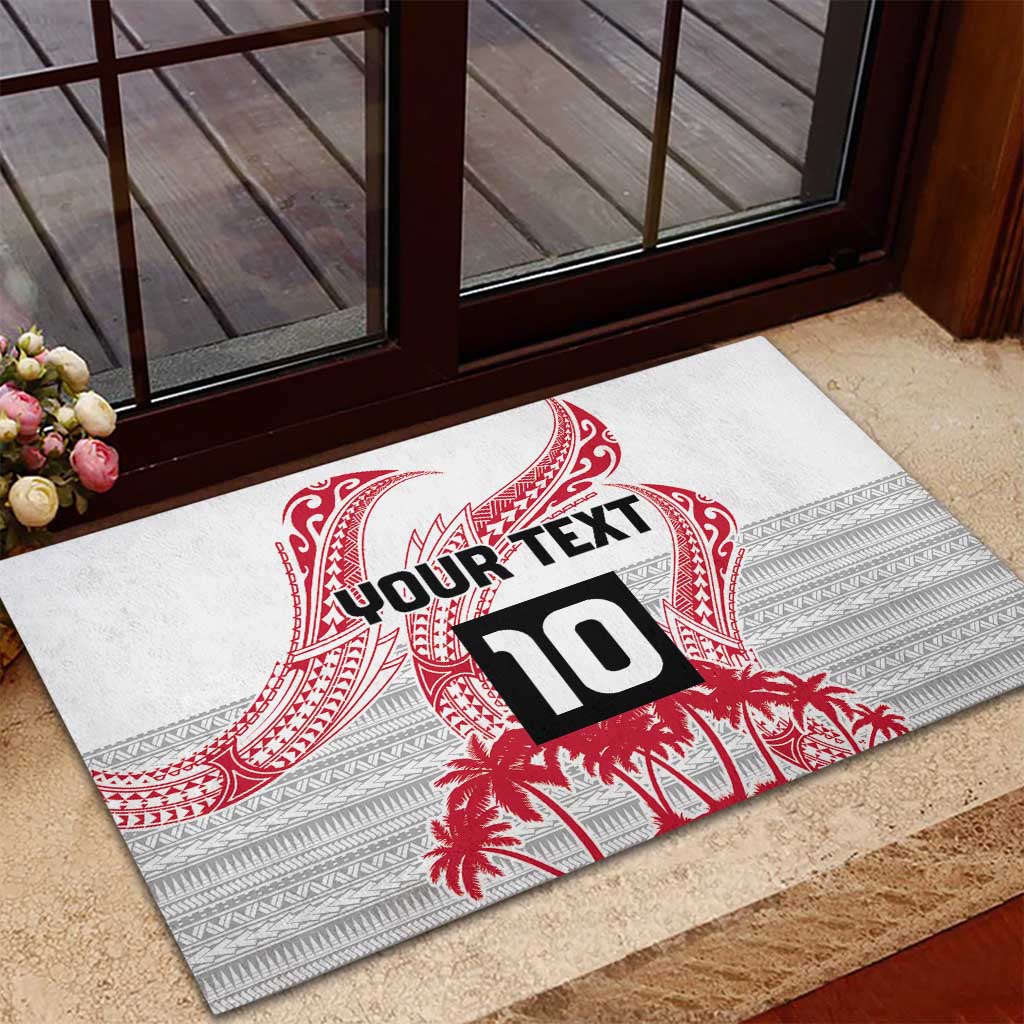 Cook Islands Marathon 2025-Pursuit in Paradise Rubber Doormat Red Color LT03 - Polynesian Pride