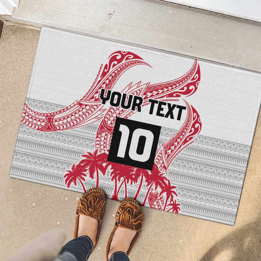 Cook Islands Marathon 2025-Pursuit in Paradise Rubber Doormat Red Color LT03 - Polynesian Pride