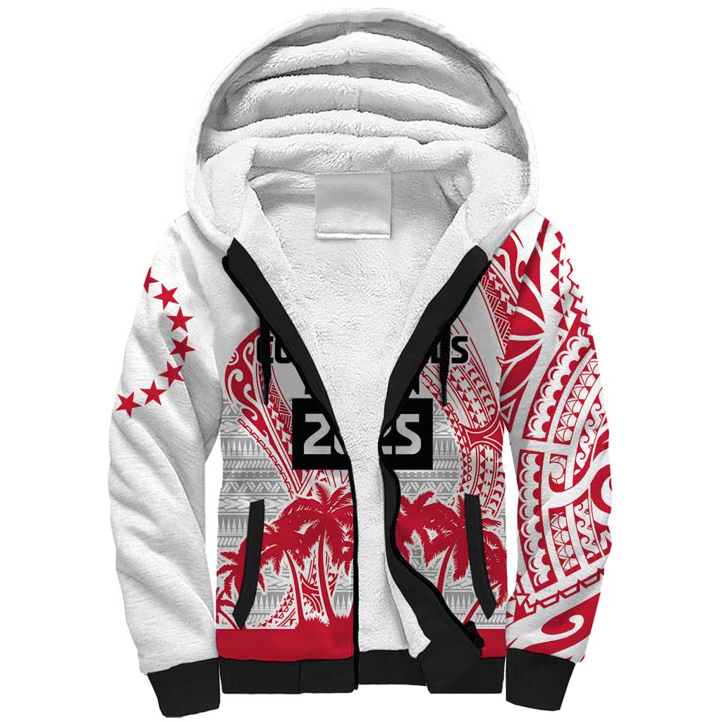 Cook Islands Marathon 2025-Pursuit in Paradise Sherpa Hoodie Red Color LT03 Unisex Red - Polynesian Pride