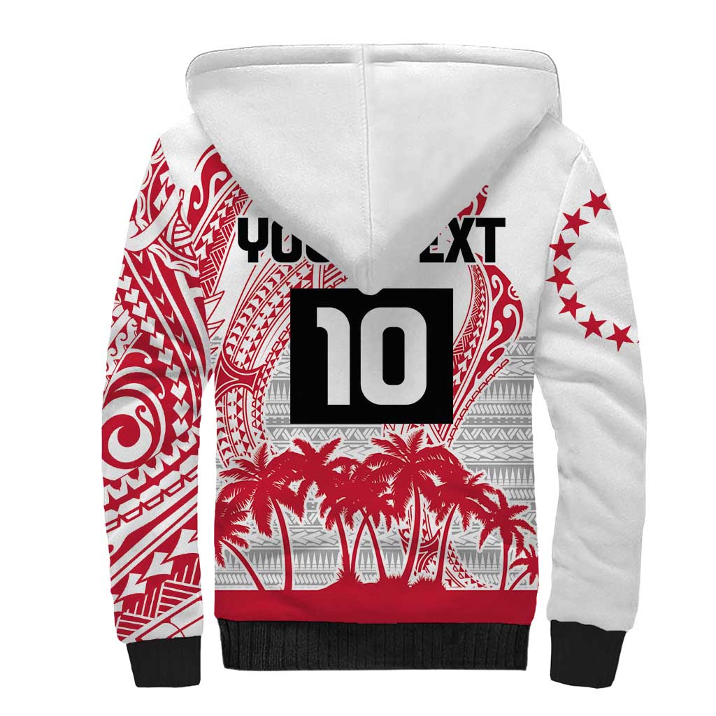 Cook Islands Marathon 2025-Pursuit in Paradise Sherpa Hoodie Red Color LT03 - Polynesian Pride