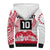 Cook Islands Marathon 2025-Pursuit in Paradise Sherpa Hoodie Red Color