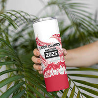 Cook Islands Marathon 2025-Pursuit in Paradise Skinny Tumbler Red Color