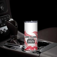 Cook Islands Marathon 2025-Pursuit in Paradise Skinny Tumbler Red Color