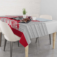 Cook Islands Marathon 2025-Pursuit in Paradise Tablecloth Red Color LT03 - Polynesian Pride