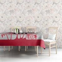 Cook Islands Marathon 2025-Pursuit in Paradise Tablecloth Red Color LT03 - Polynesian Pride
