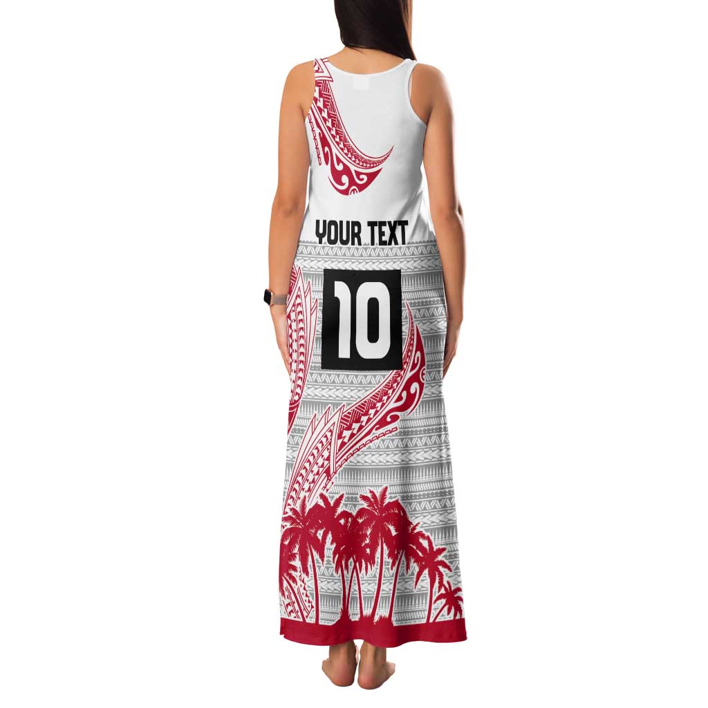 Cook Islands Marathon 2025-Pursuit in Paradise Tank Maxi Dress Red Color