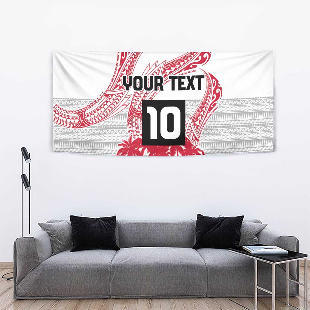 Cook Islands Marathon 2025-Pursuit in Paradise Tapestry Red Color