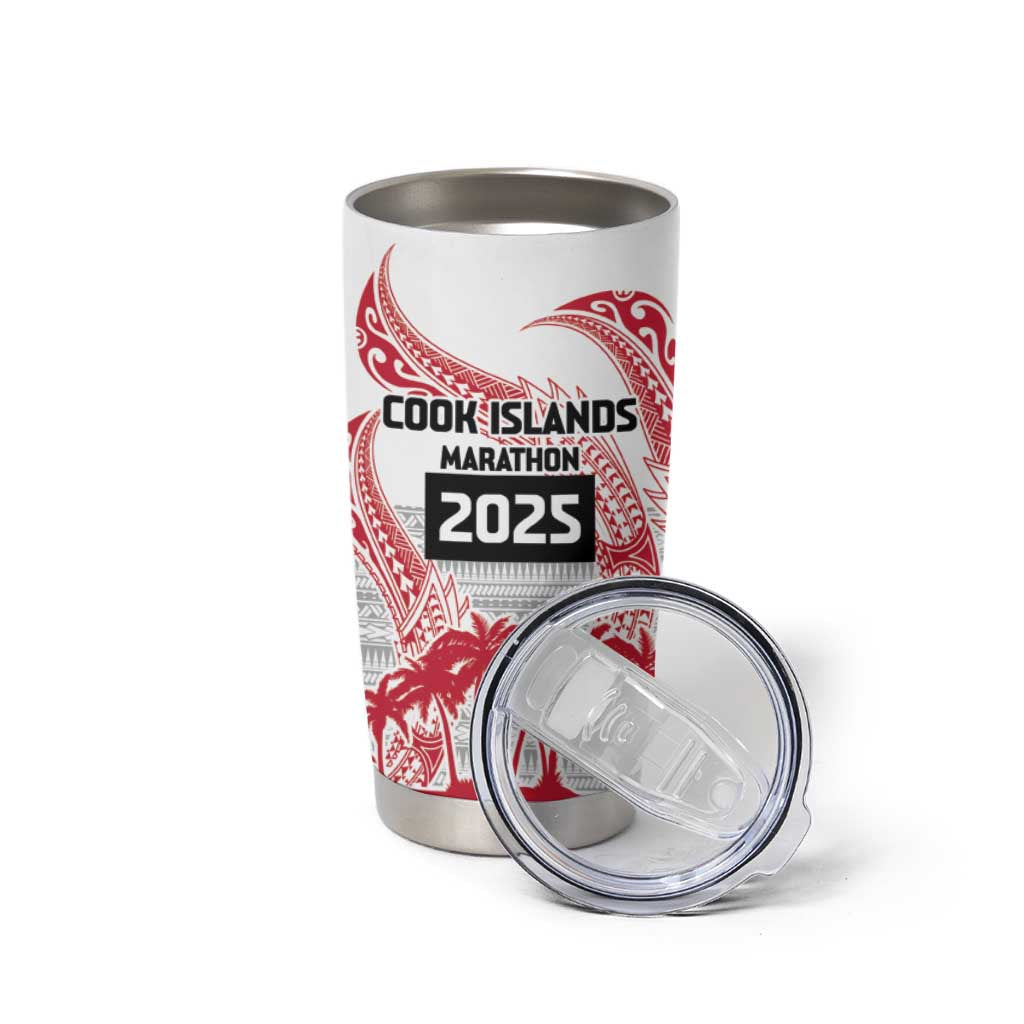 Cook Islands Marathon 2025-Pursuit in Paradise Tumbler Cup Red Color LT03 - Polynesian Pride