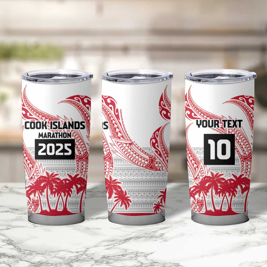 Cook Islands Marathon 2025-Pursuit in Paradise Tumbler Cup Red Color LT03 - Polynesian Pride