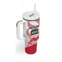 Cook Islands Marathon 2025-Pursuit in Paradise Tumbler With Handle Red Color LT03 - Polynesian Pride