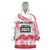 Cook Islands Marathon 2025-Pursuit in Paradise Wearable Blanket Hoodie Red Color