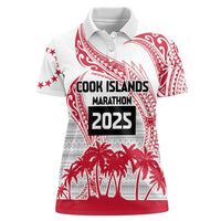 Cook Islands Marathon 2025-Pursuit in Paradise Women Polo Shirt Red Color