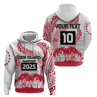 Cook Islands Marathon 2025-Pursuit in Paradise Zip Hoodie Red Color