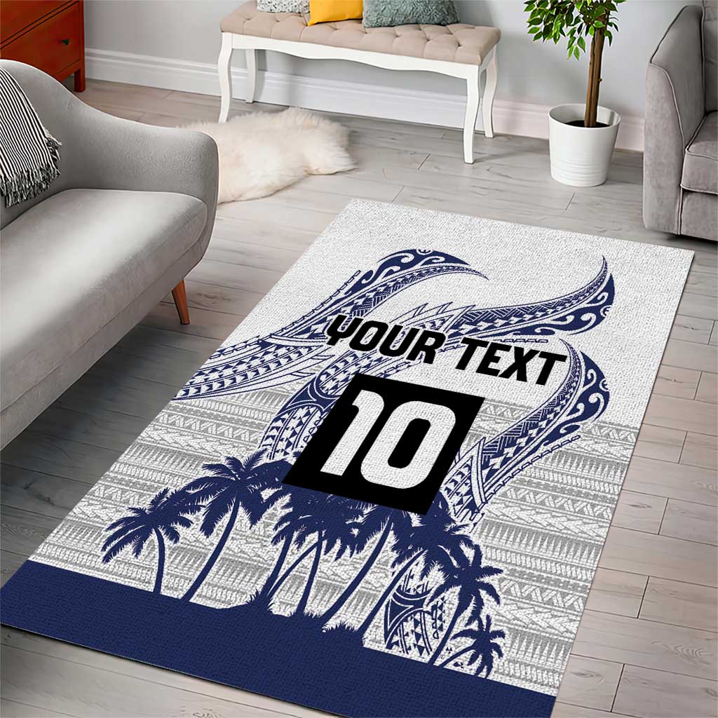 Cook Islands Marathon 2025-Pursuit in Paradise Area Rug Blue Color