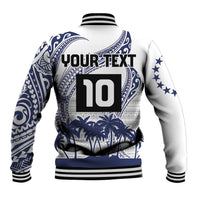 Cook Islands Marathon 2025-Pursuit in Paradise Baseball Jacket Blue Color LT03 - Polynesian Pride