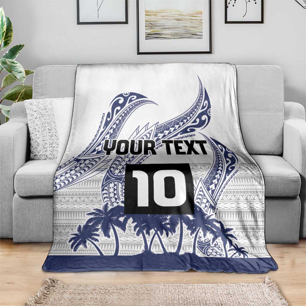 Cook Islands Marathon 2025-Pursuit in Paradise Blanket Blue Color LT03 - Polynesian Pride