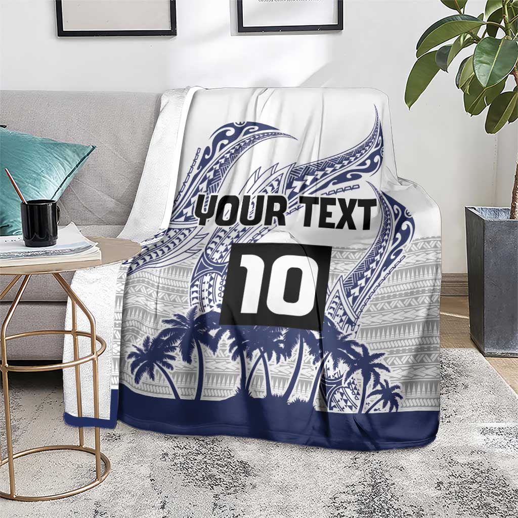 Cook Islands Marathon 2025-Pursuit in Paradise Blanket Blue Color LT03 - Polynesian Pride