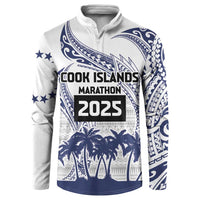 Cook Islands Marathon 2025-Pursuit in Paradise Button Sweatshirt Blue Color LT03 Blue - Polynesian Pride