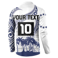Cook Islands Marathon 2025-Pursuit in Paradise Button Sweatshirt Blue Color LT03 - Polynesian Pride