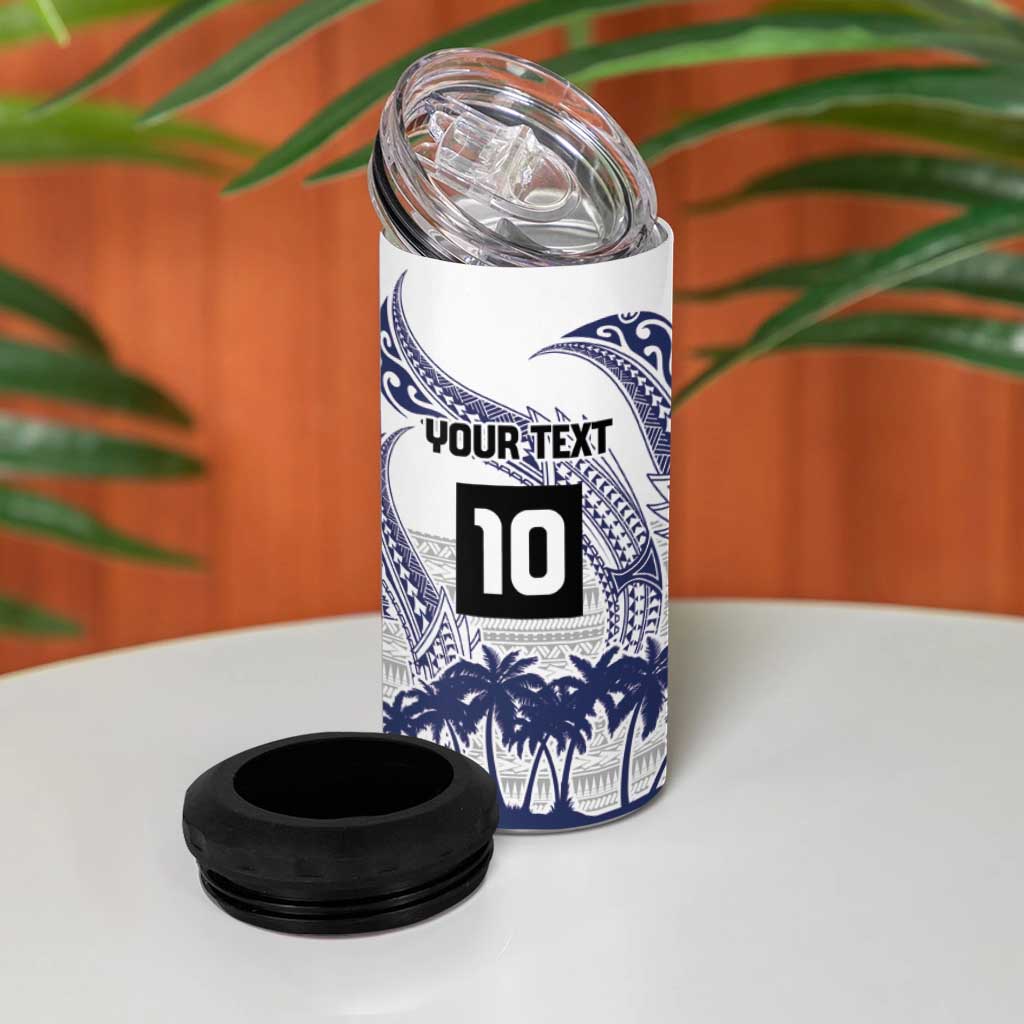 Cook Islands Marathon 2025-Pursuit in Paradise 4 in 1 Can Cooler Tumbler Blue Color LT03 - Polynesian Pride