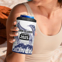 Cook Islands Marathon 2025-Pursuit in Paradise 4 in 1 Can Cooler Tumbler Blue Color LT03 - Polynesian Pride