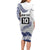 Cook Islands Marathon 2025-Pursuit in Paradise Family Matching Long Sleeve Bodycon Dress and Hawaiian Shirt Blue Color