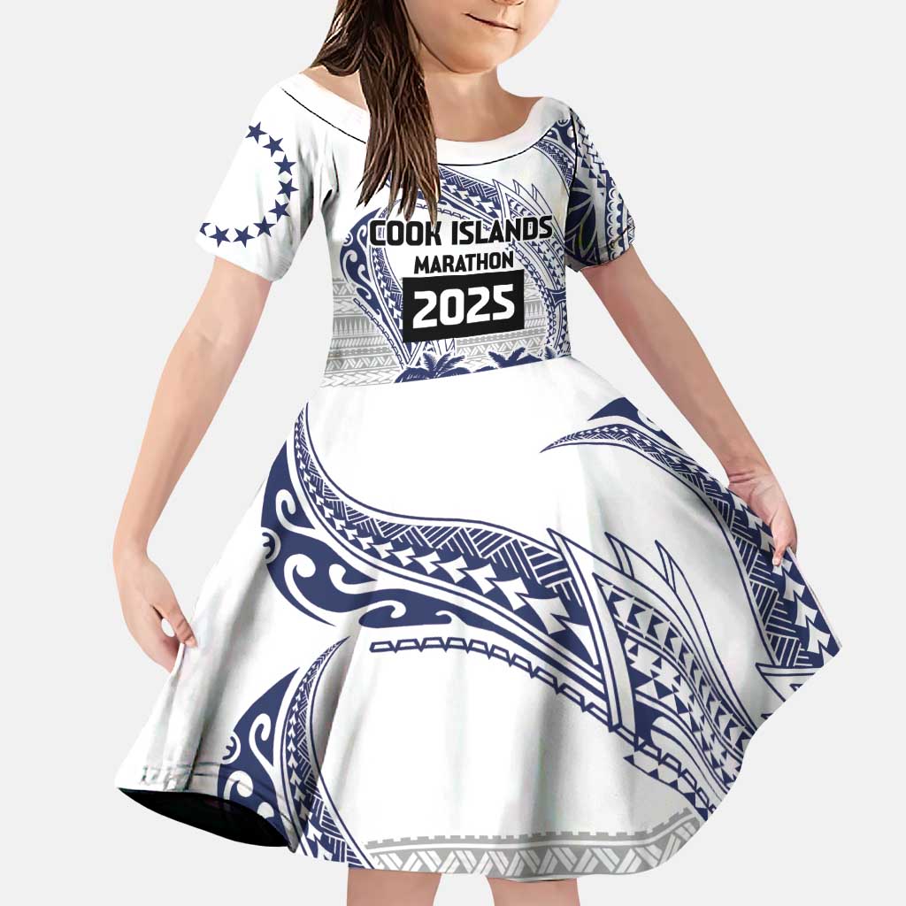 Cook Islands Marathon 2025-Pursuit in Paradise Family Matching Puletasi and Hawaiian Shirt Blue Color