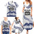 Cook Islands Marathon 2025-Pursuit in Paradise Family Matching Summer Maxi Dress and Hawaiian Shirt Blue Color