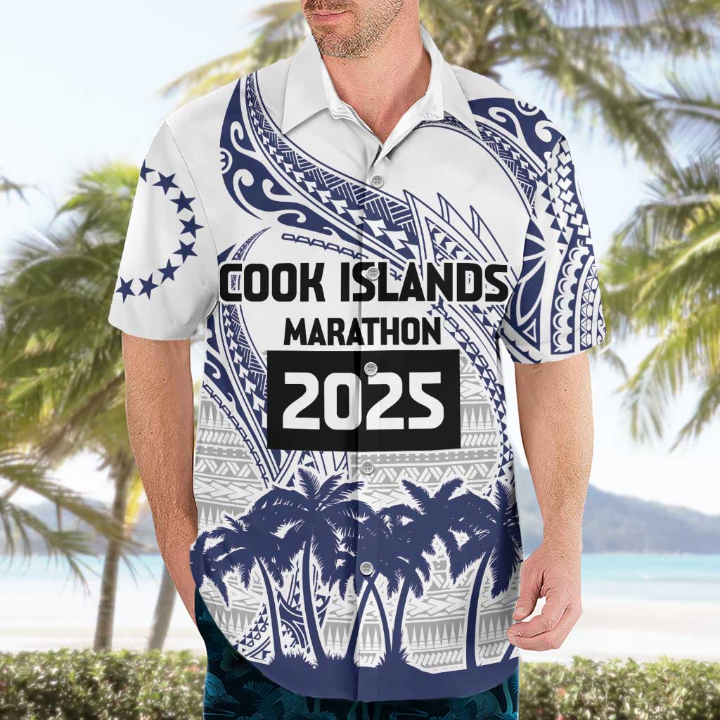 Cook Islands Marathon 2025-Pursuit in Paradise Hawaiian Shirt Blue Color LT03 - Polynesian Pride