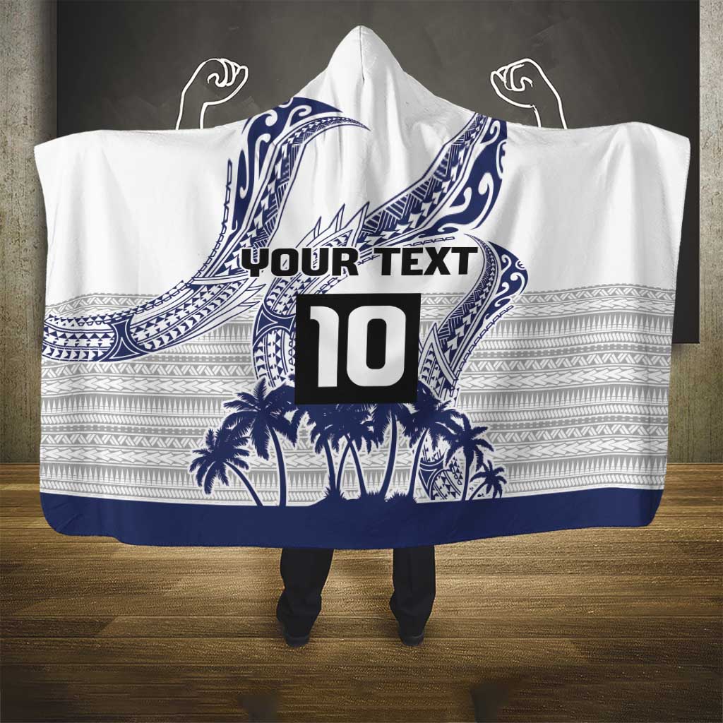 Cook Islands Marathon 2025-Pursuit in Paradise Hooded Blanket Blue Color LT03 - Polynesian Pride