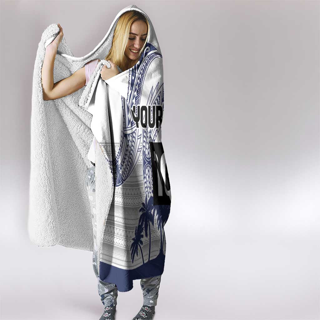 Cook Islands Marathon 2025-Pursuit in Paradise Hooded Blanket Blue Color LT03 - Polynesian Pride