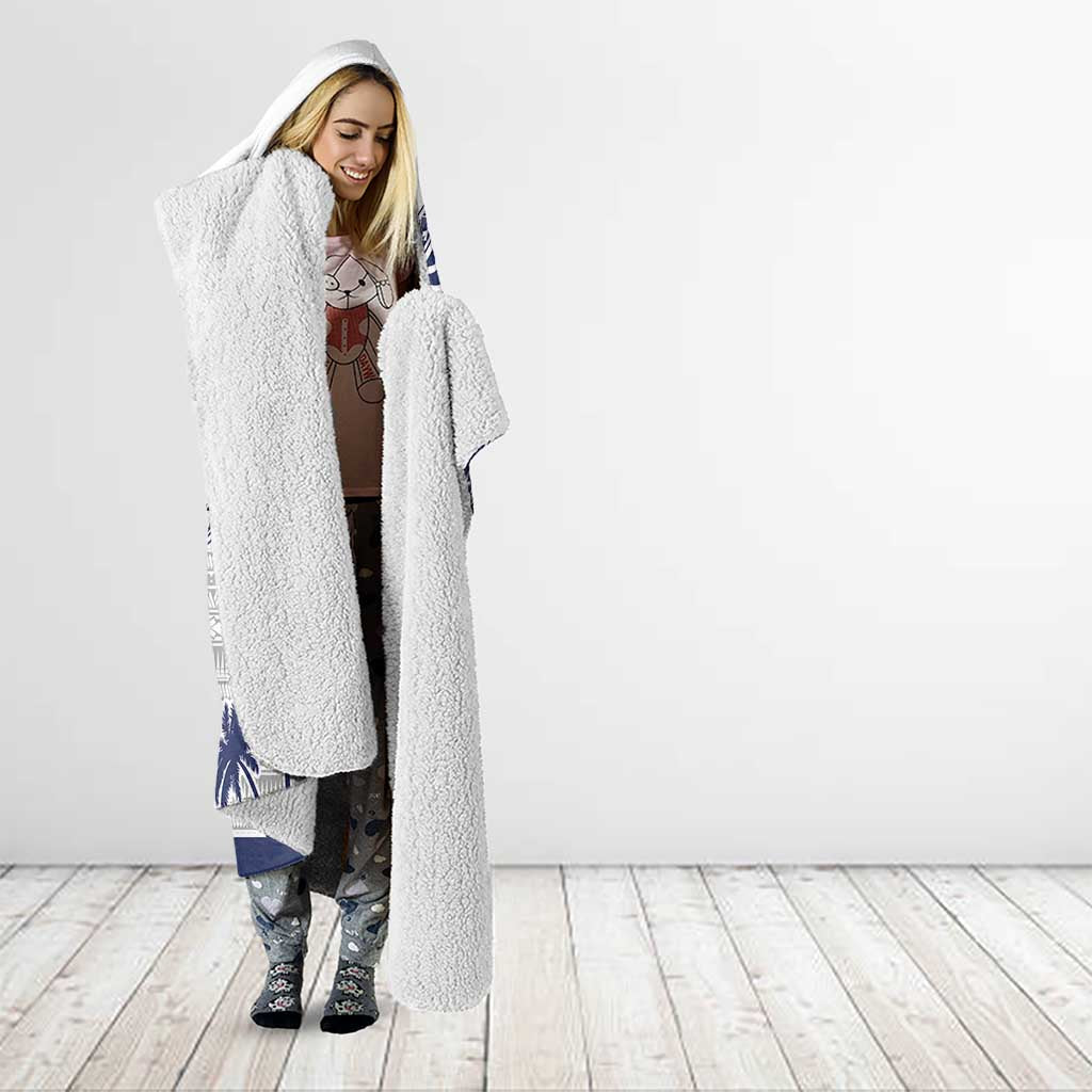 Cook Islands Marathon 2025-Pursuit in Paradise Hooded Blanket Blue Color LT03 - Polynesian Pride