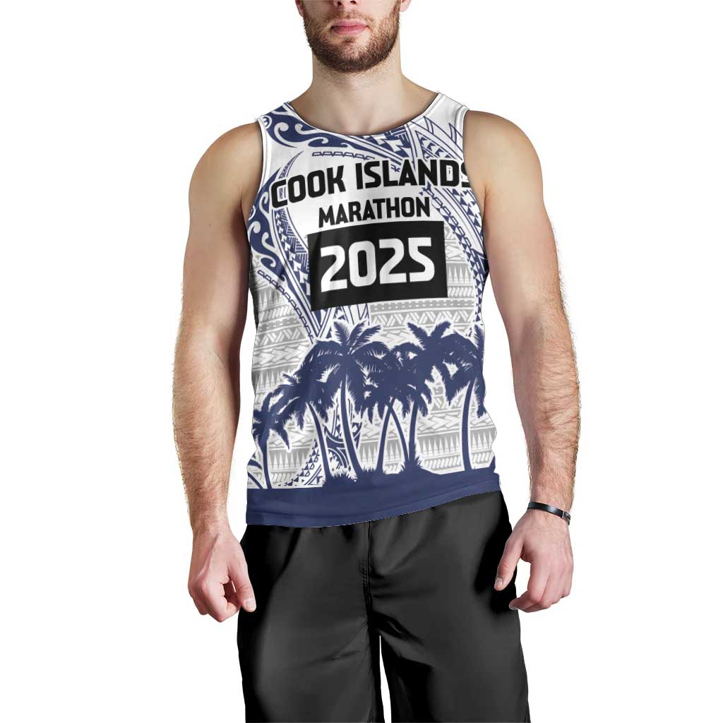 Cook Islands Marathon 2025-Pursuit in Paradise Men Tank Top Blue Color LT03 - Polynesian Pride