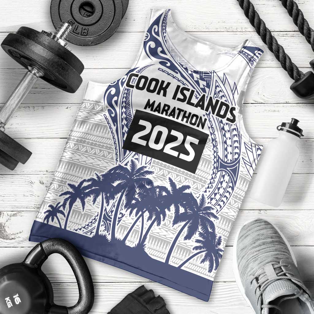 Cook Islands Marathon 2025-Pursuit in Paradise Men Tank Top Blue Color LT03 - Polynesian Pride