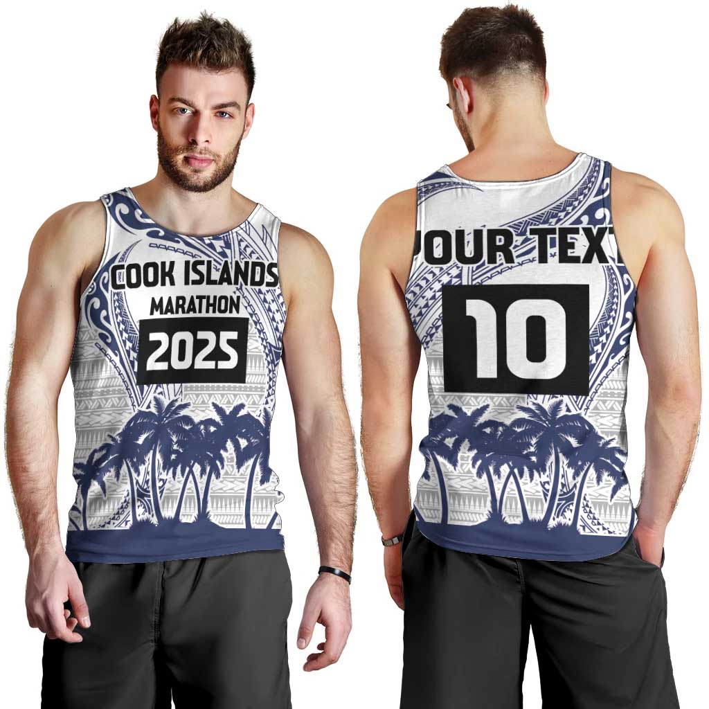 Cook Islands Marathon 2025-Pursuit in Paradise Men Tank Top Blue Color LT03 - Polynesian Pride