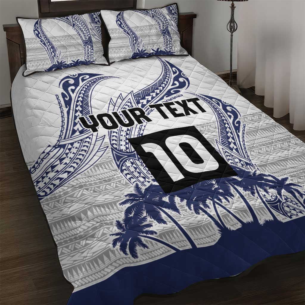 Cook Islands Marathon 2025-Pursuit in Paradise Quilt Bed Set Blue Color LT03 Blue - Polynesian Pride