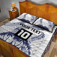 Cook Islands Marathon 2025-Pursuit in Paradise Quilt Bed Set Blue Color LT03 - Polynesian Pride