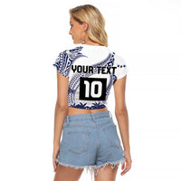Cook Islands Marathon 2025-Pursuit in Paradise Raglan Cropped T Shirt Blue Color LT03 - Polynesian Pride