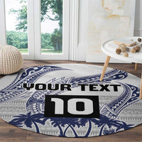 Cook Islands Marathon 2025-Pursuit in Paradise Round Carpet Blue Color