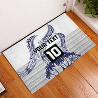 Cook Islands Marathon 2025-Pursuit in Paradise Rubber Doormat Blue Color LT03 - Polynesian Pride