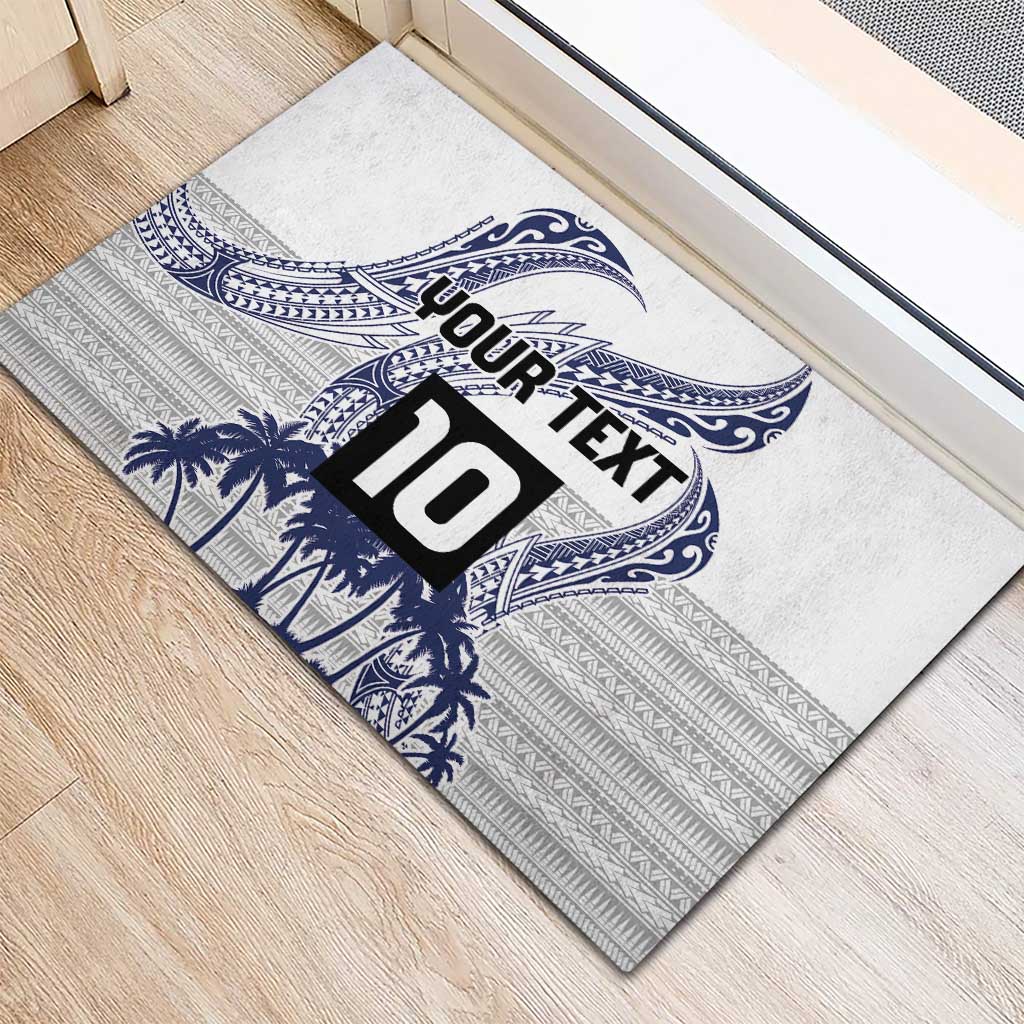 Cook Islands Marathon 2025-Pursuit in Paradise Rubber Doormat Blue Color LT03 - Polynesian Pride