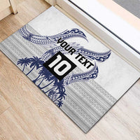 Cook Islands Marathon 2025-Pursuit in Paradise Rubber Doormat Blue Color LT03 - Polynesian Pride