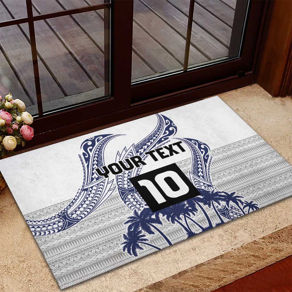 Cook Islands Marathon 2025-Pursuit in Paradise Rubber Doormat Blue Color LT03 - Polynesian Pride