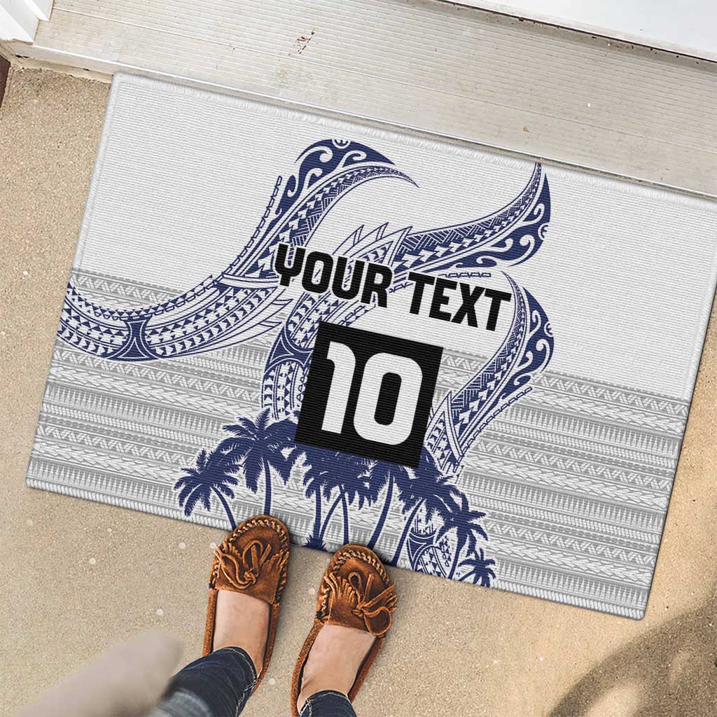Cook Islands Marathon 2025-Pursuit in Paradise Rubber Doormat Blue Color LT03 - Polynesian Pride
