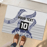 Cook Islands Marathon 2025-Pursuit in Paradise Rubber Doormat Blue Color LT03 - Polynesian Pride