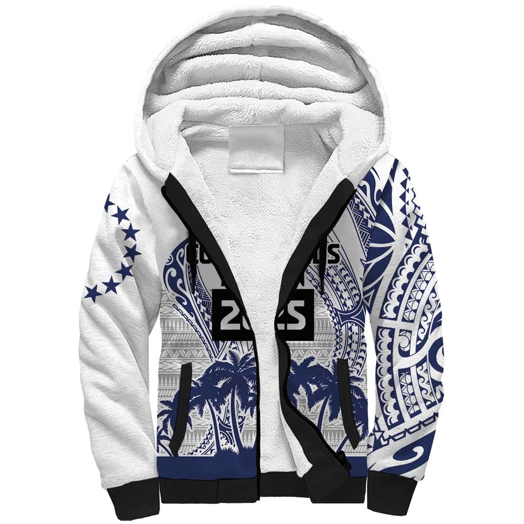 Cook Islands Marathon 2025-Pursuit in Paradise Sherpa Hoodie Blue Color LT03 Unisex Blue - Polynesian Pride