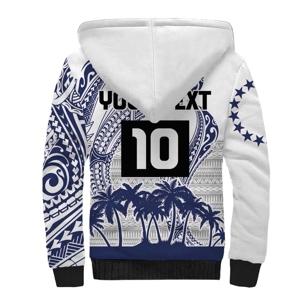 Cook Islands Marathon 2025-Pursuit in Paradise Sherpa Hoodie Blue Color LT03 - Polynesian Pride