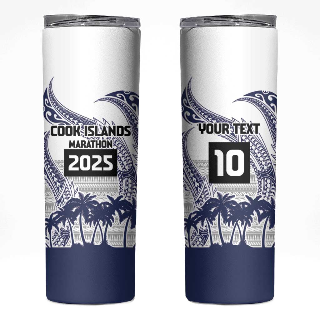 Cook Islands Marathon 2025-Pursuit in Paradise Skinny Tumbler Blue Color